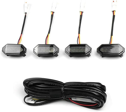4X LED Front Grille Lights White External Grille Lamps for JB64 JB74 2019 2020 2021