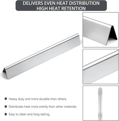 7620 7621 Flavorizer Bars 65505 Heat Deflectors 62752 Grill Burner Replacement Parts for Weber Genesis Grill Parts 300 Series with Front Control E-310 E-320 E-330 S-310 S320 S-330 EP-310 EP-320 EP-330
