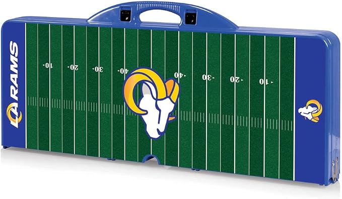 Picnic TIME NFL Football Field Folding Picnic Table, Camping Table, Outdoor Table with Umbrella Hole