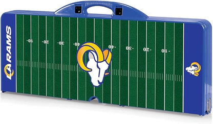 Picnic TIME NFL Football Field Folding Picnic Table, Camping Table, Outdoor Table with Umbrella Hole