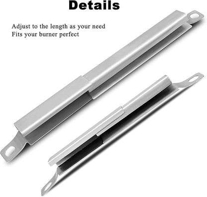 Hisencn 4 Pack 304 Stainless Steel Carryover Tubes - Universal Gas Grill Crossover Tube Replacement for Charbroil, Nexgrill 5-Burner & Most 4-5 Burner Grills
