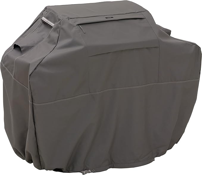 Classic Accessories Ravenna Water-Resistant 70 Inch BBQ Grill Cover, Dark Taupe