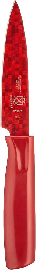 Mercer Culinary 4 Non-Stick Paring Knife, Red
