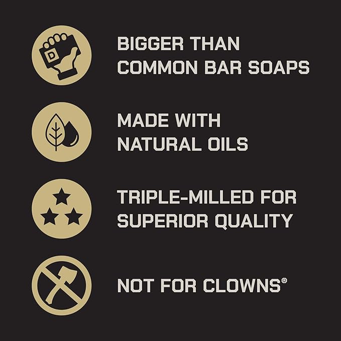 Duke Cannon Big Brick of Soap Variety Pack – Sawtooth, Palomino & Bourbon, Large 10 oz Triple Milled Men’s Bar Soap Set, Long-Lasting Body Soap Bundle