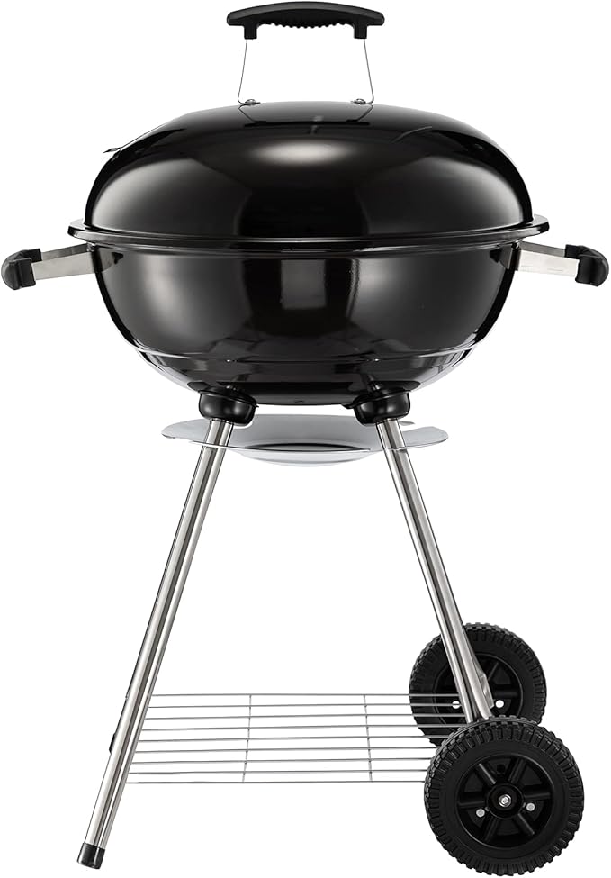 DOEWORKS Charcoal Grill 18” Original Kettle Round Barbecue Grill for Outdoor Picnic Backyard Camping