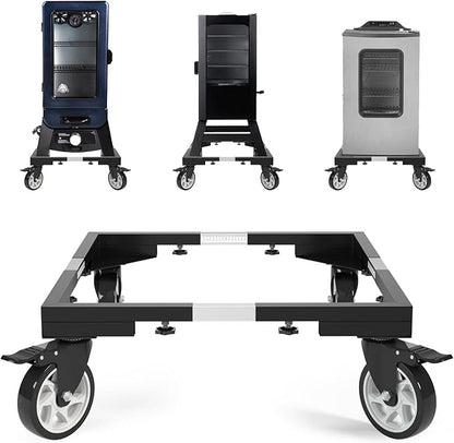 I'Ezonk 5 Inch Casters Wheels All Steel Smoker Stand，Electric Smoker&Vertical Electric Smoker&Digital Electric Smoker Universal Mobile Stand