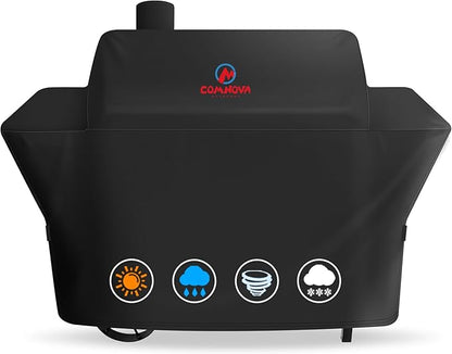 Grill Cover for Oklahoma Joe's Judge Charcoal Grill - 600D Premium BBQ Cover Waterproof and Heavy Duty for Oklahoma Joe's Judge Smoker