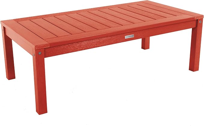 highwood Weatherly 4-Piece Garden Conversation Set, Rustic Red