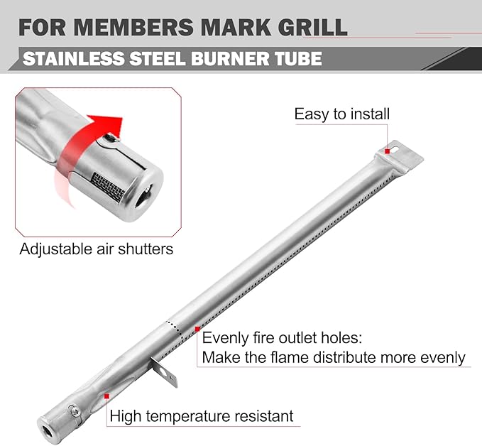 GR2210601-MM-00 Replacement Parts for Members Mark 5 Burner Grills Parts 614714 Grill Burners Rankam Grill Replacement Parts GR2210601MM00 Flame Tamer Heat Plates Sam’s Club Grill Parts 09431 16261