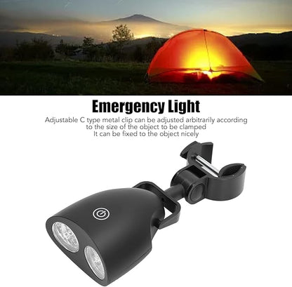 Barbecue Light, 3 Light Gears Adjustable CShaped Clamp Grill Light 10 LED Lights with Screwdriver for Night Walks