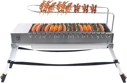 Foldable USB Electric Barbecue Charcoal Grill Stainless Steel BBQ Stove Camping