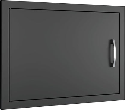 BBQ Outdoor Kitchen Doors Inch Double BBQ Access Door,Rust-Proof Access Door for Outdoor Kitchen, BBQ Island,Grilling Station (24" x 17")