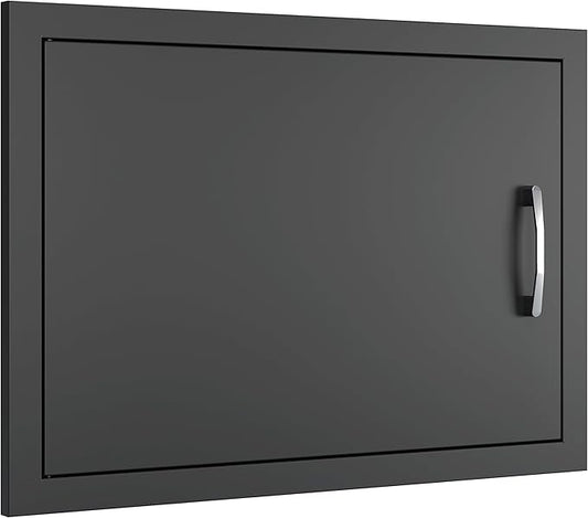 BBQ Outdoor Kitchen Doors Inch Double BBQ Access Door,Rust-Proof Access Door for Outdoor Kitchen, BBQ Island,Grilling Station (24" x 17")