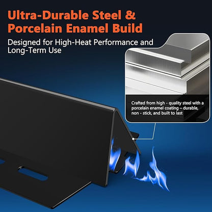 Grill Parts for Weber Genesis 300 Series with Front-Mounted Control, Fits Weber Genesis E310 E320 E330 Series Grill, 19.5" Grill Grates 7524 + 17.5” Flavorizer Bars 7621 + Heat Deflector 7622
