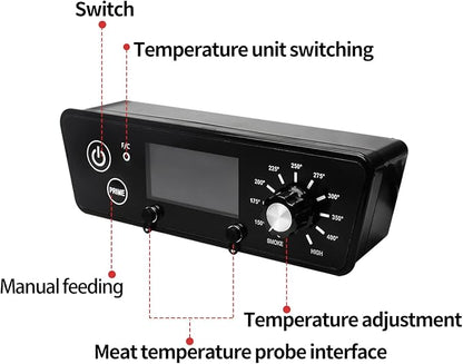 Digital Thermostat Control Board Kit Replacement for Pit BOSS 5 Series Vertical Pellet Smoker with LCD Display, Equipped with Hot Rod Ignitor, RTD Temperature Probe Sensor and Meat Temperature Probes