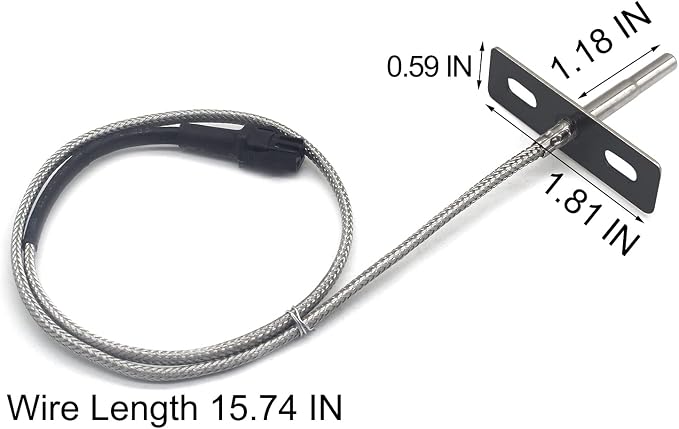 Replacement for Pit boss RTD Temperature Probe Sensor, Compatible with Pit Boss 3/4/5/7 Series Vertical Smoker Wood Pellet Grills BBQ, # PB-39P350