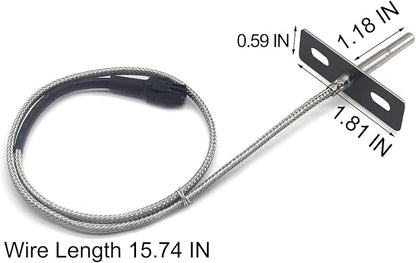 Replacement for Pit boss RTD Temperature Probe Sensor, Compatible with Pit Boss 3/4/5/7 Series Vertical Smoker Wood Pellet Grills BBQ, # PB-39P350