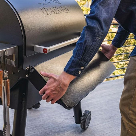 Folding Grill Shelf for Traeger Pro 34, Texas Elite 34, Century 885, Eastwood 34 Pellet Grills, Model BAC363