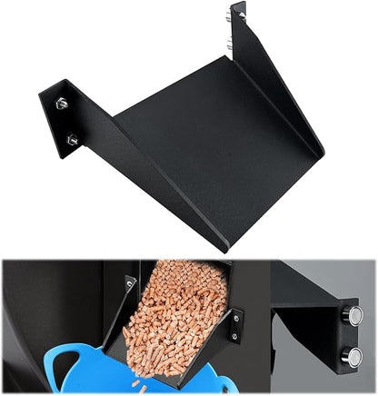 Pellet Helper Chute for Traeger Smoker Grill, Magnetic Helper Chute for BBQ Grills, No Need to Pick Up Fallen Pellets, Accessories for Traeger, Pit Boss Smokers