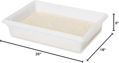 Rubbermaid Commercial Products Food Storage Box, 8.5 Gallon Capacity, White, for Restaurant/Kitchen/Cafeteria