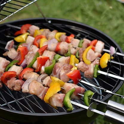 Bbq Grill Charcoal Grill Charcoal Stove Portable Charcoal Grill With Lid Outdoor Cooking Camping Charcoal Barbecue Folding BBQ Round Grill Barbecue Grill Charcoal Griddle