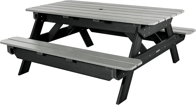 Highwood Hometown Picnic Table, 6 Foot, Flint