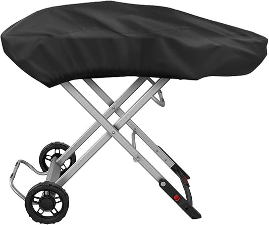 Grill Cover for Weber Traveler Portable Gas Grill 9010001, Outdoor Heavy Duty Waterproof Oxford Fabric Weather Resistant