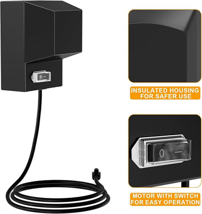97222 BBQ Rotisserie Grill Kit for Monument Mesa 400 Series 4-Burner Grills | Fits Monument Mesa 400, 13892,24367,24633,41847NG,D405,D425,35633,17842,25392 4-Burner Grills,120V Motor,easy install