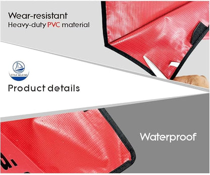 Heavy Duty Fire Extinguisher Cover with Window - Fire Protective Sleeve from Scuffs & Scratches Accessories (17"W x 33"L(Fit for 15-25LB))