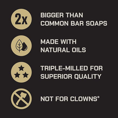 Duke Cannon Big Brick of Soap 4-Pack for Men – 10 oz Each – Long-Lasting Triple-Milled Bar Soap – Midway, Midnight Swim, Naval Diplomacy, Superior – Gift Set for Men