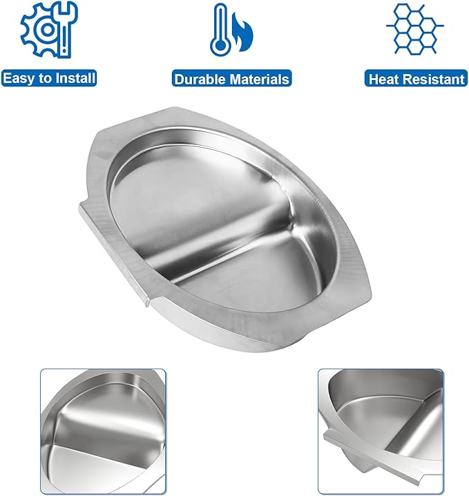 Small Water Bowl for Masterbuilt 30-inch Digital Electric Vertical BBQ Smoker, Water Pan Replacement for Masterbuilt 9007170040 Parts