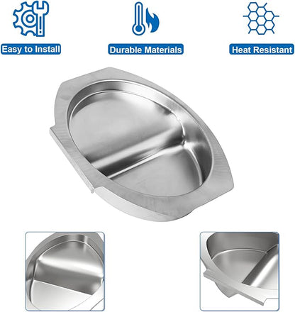 Small Water Bowl for Masterbuilt 30-inch Digital Electric Vertical BBQ Smoker, Water Pan Replacement for Masterbuilt 9007170040 Parts