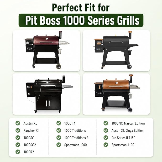 GRISUN Warming Rack for Pit Boss Austin XL Pellet Grill, Stainless Steel Upper Rack Replacement for Pit Boss Sportsman 1100, Pro Series 1150, Rancher XL & 1000 Series, Foldable BBQ Grill Top Rack