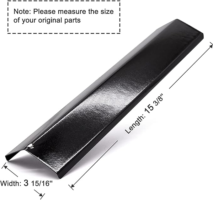 Criditpid Grill Replacement Parts for Brinkman 810-3660-S, 810-3661-F Models. Grill Heat Plate Shields, Pipe Burner Tubes and Crossover Tubes for Brinkman 810-3660-S.