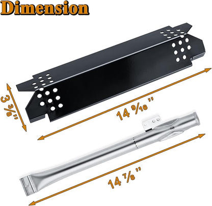 Grill Replacement Parts Nexgrill Grill Flame Tamers Burner Repair Kit Nexgrill Heat Plates 720-0888n 720-0898 Burners 720-0830h Parts BHG Grill Parts Heat Shield Tent Plates and Tube Burner
