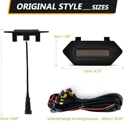 Grill Light for Toyota 4Runner TRD Pro 2025 2026, Smoked Shell Amber LED Front Grille Lights Fit for 4Runner Trailhunter