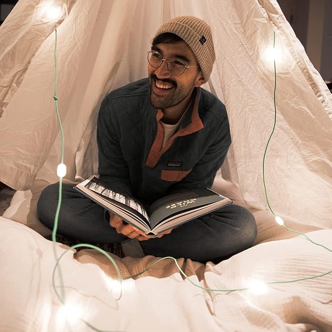 MPOWERD Luci Solar String Lights: Rechargeable via Solar and USB, Power Bank for Mobile Charging, 18’ or 44’, Waterproof, Lasts Up to 40 hrs, Up to 140 Lumens LEDs, Camping, Indoor/Outdoor Decorating