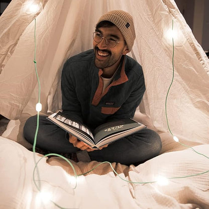 MPOWERD Luci Solar String Lights: Rechargeable via Solar and USB, Power Bank for Mobile Charging, 18’ or 44’, Waterproof, Lasts Up to 40 hrs, Up to 140 Lumens LEDs, Camping, Indoor/Outdoor Decorating