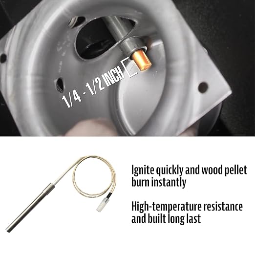 Replacement Parts Digital Thermostat Control Board Kit for Pit Boss Pro Series 4 Vertical Smoker Grill Compatible with Pit Boss P7-4.5 PBV4PS1 with RTD Temp Sensor,2pcs Meat Probe,Igniter Hot Rod