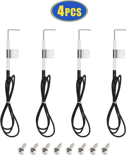Replacement Parts for Nexgrill 720-0830H, 720-0783E, Ken more 720-0830A, 122.33492410 Grills, 4 Pack Replacement Grill Burner Tubes, Grill Heat Plate Shields and Grill Igniters for BHG 720-0783H Grill