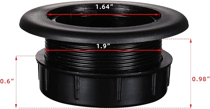 SUQ I OME Parasol Umbrella Hole Ring Plug and Cap Set, for Parasol Umbrella Table Hole Cover Insert