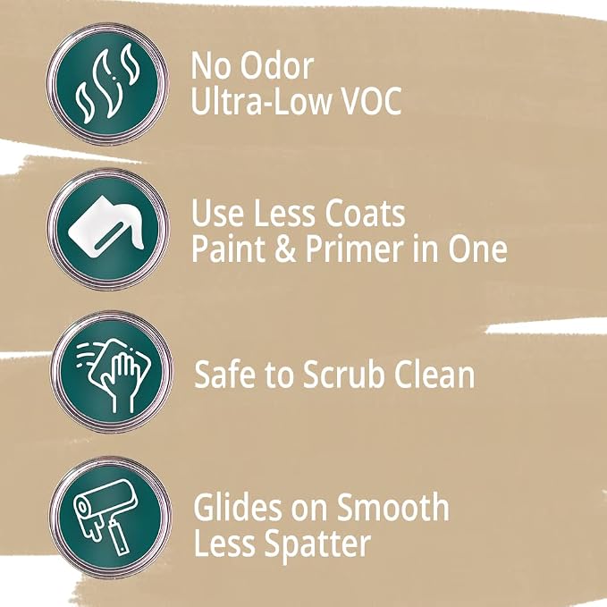 Rodda Paint CASCADIA ZERO Interior Flat Paint & Primer in One, 1-Gallon, Child of the Moon