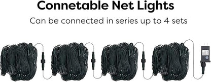WBao Christmas Lights Outdoor, 360LED 11.5ft x 6.9ft Net Lights with 8 Modes, Timer, UL Certified, End to End Connectable, Waterproof for Lawn, Bushes, Trees Outdoor Christmas Decorations, Multicolor