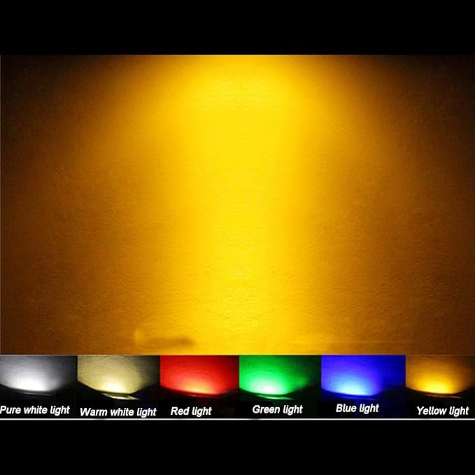 3W Outdoor Waterproof IP65 Spotlight - 100M Long Range Beam Light for Garden and Security Lighting (Red)