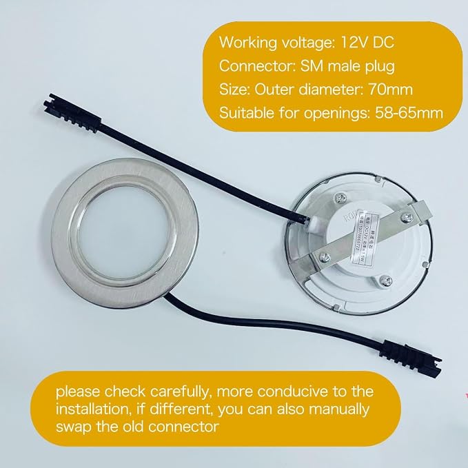 2PCS Extractor Hood Lighting Led Cold Light DC12V/1.5W Integrated Cooker Universal Accessories Light Plate