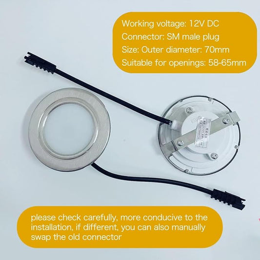 2PCS Extractor Hood Lighting Led Cold Light DC12V/1.5W Integrated Cooker Universal Accessories Light Plate