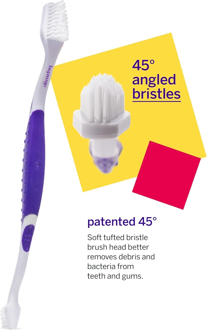 Petsmile Cat + Dog Dental Care Kit, Rotisserie Chicken 2.5 Oz | Toothpaste + 45° Patented Brush, VOHC Accepted, Calprox® Powered, Fights Plaque + Tartar, Remineralizes Teeth, 4-Month Supply