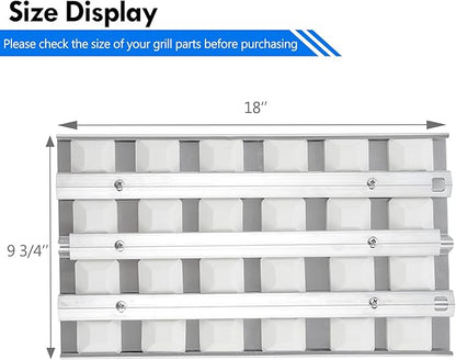 814554 S21759Y Ceramic Briquette Tray Replacement Parts for Wolf 36in Built in Grill Parts Twin Eagles Briquettes OG36 LP NG TEBQ36R-B TEBQ36G-B Briquette Tray Bricks with Heat Plates Rack