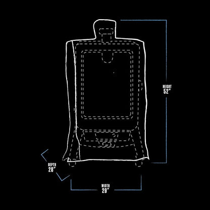 Pit Boss 5-Series Wood Pellet Vertical Smoker Cover,Black,(Pack of 3)