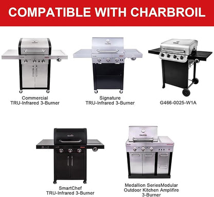 Full-Size Griddle Inserts for Charbroil Commercial Infrared 3 Burner 463242516 463242515 466242515 466242615 463367516 466242516 463342620, Flat Top Griddle Replacement for G466-0025-W1A G466-2400-W1